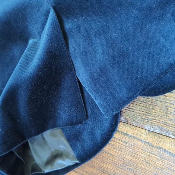 J. CREW I Ladies Navy Indigo Blue Velvet Schoolboy Style Blazer Jacket, 0 Petite - Picture 11 of 11